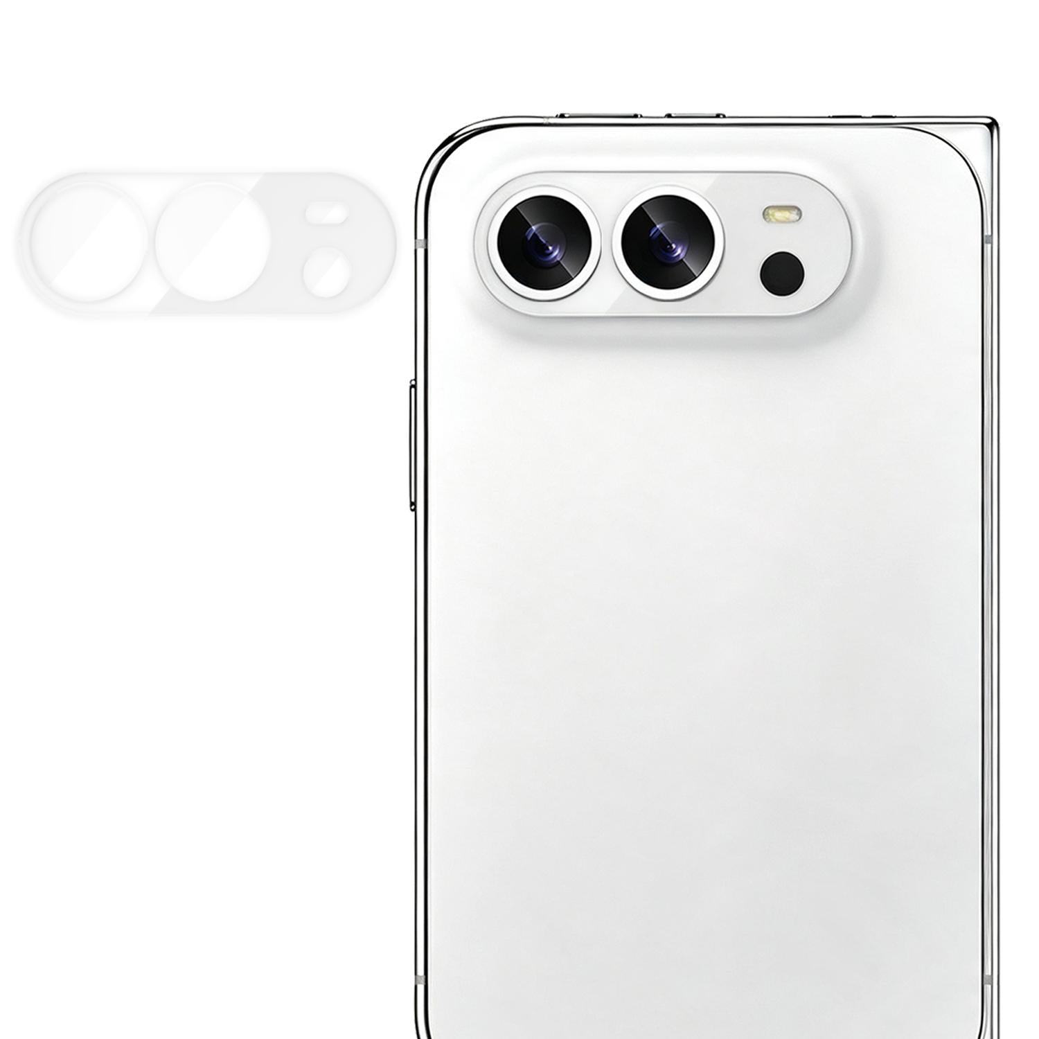 Compatible with iPhone Duo Kalebol Transparent HD Anti-Fingerprint AR Integrated Camera Lens Tempered Glass Film
