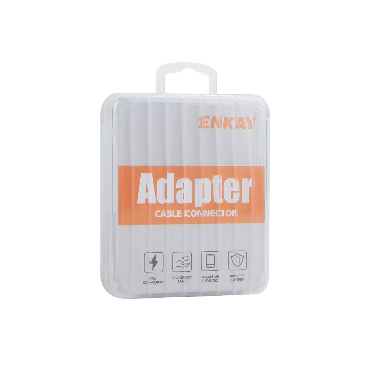 ENK-AT131 10Gbps Female USB 3.2 A to Male USB C Data Adapter Zinc Alloy Converter(Silver)