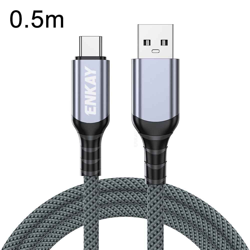 Uniqbuy For ENK-CB188 USB 3.2 to Type-C 60W Fast Charging Cable 10Gbps Super Speed Data Transfer, Length:0.5m