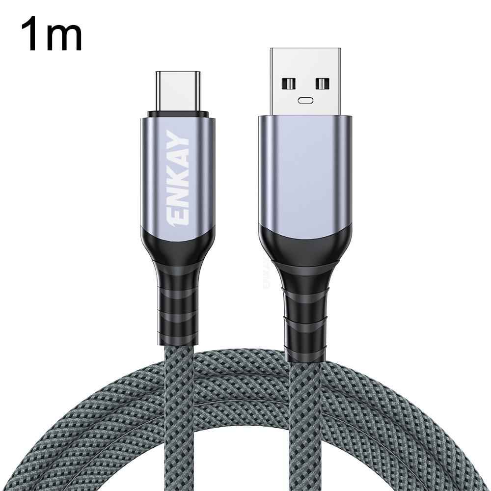 Uniqbuy For ENK-CB188 USB 3.2 to Type-C 60W Fast Charging Cable 10Gbps Super Speed Data Transfer, Length:1m