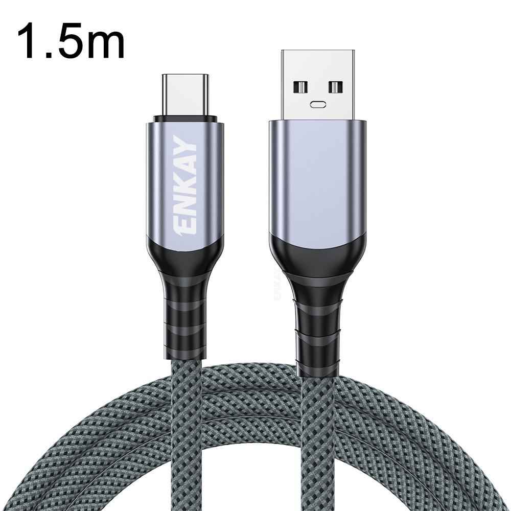 Uniqbuy For ENK-CB188 USB 3.2 to Type-C 60W Fast Charging Cable 10Gbps Super Speed Data Transfer, Length:1.5m
