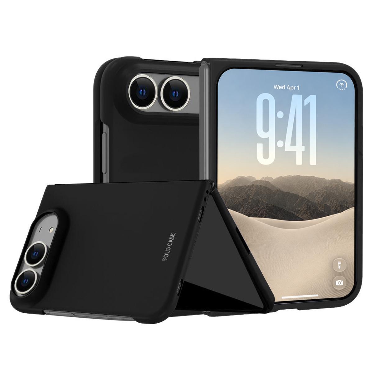 Compatible with iPhone Duo Skinfeel Electroplating All-inclusive Shockproof Phone Case - Black