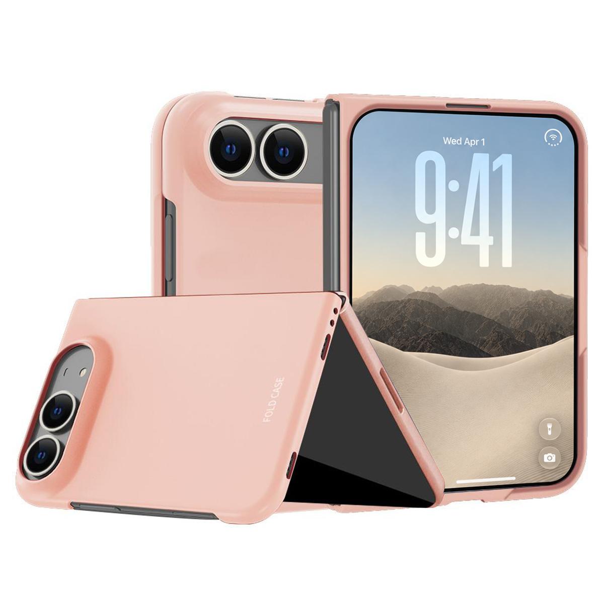 Compatible with iPhone Duo Skinfeel Electroplating All-inclusive Shockproof Phone Case - Pink