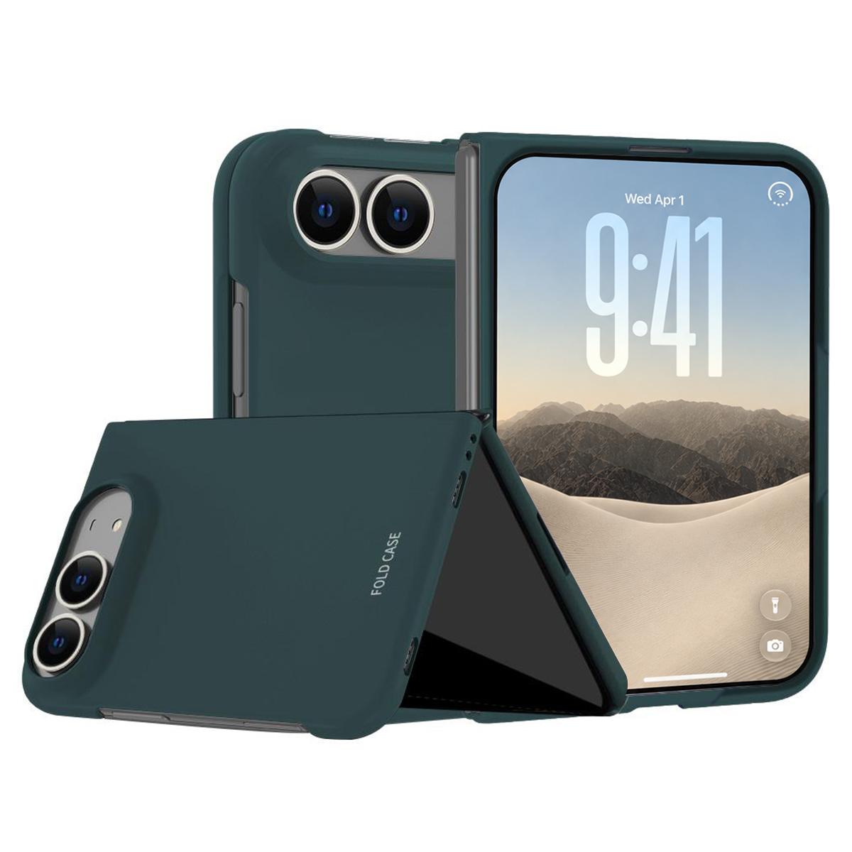 Compatible with iPhone Duo Skinfeel Electroplating All-inclusive Shockproof Phone Case - Green