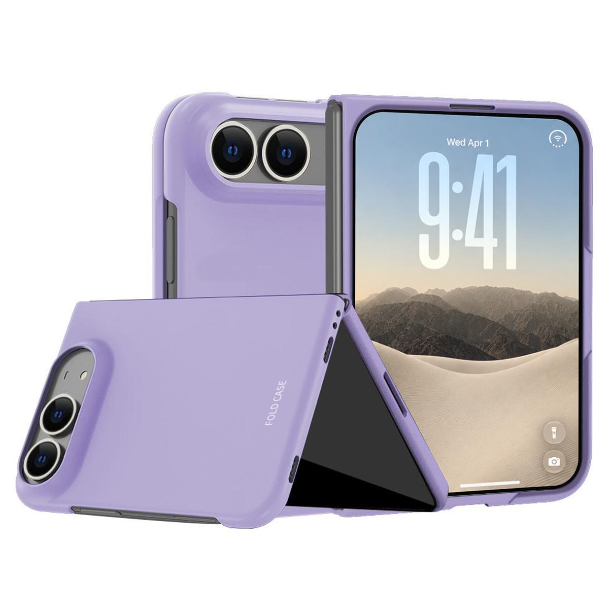Compatible with iPhone Duo Skinfeel Electroplating All-inclusive Shockproof Phone Case - Purple