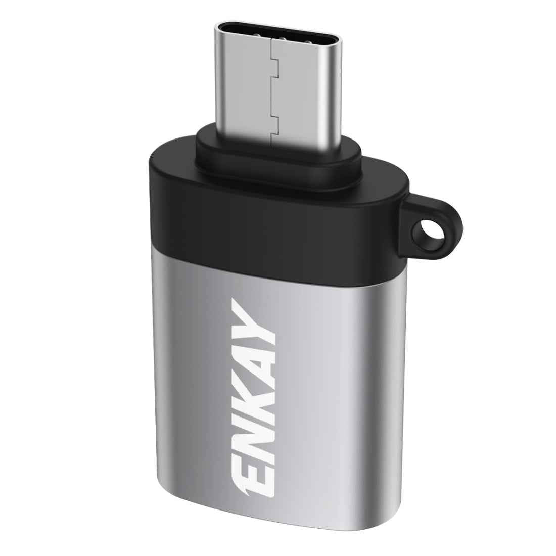 Uniqbuy For ENK-AT101 Aluminium Alloy USB-C / Type-C to USB 3.0 OTG Data Adapter Converter(Silver)