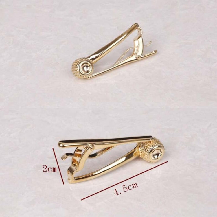 Copper Tie Clip Clothing Accessories, Style:Gold Pipe