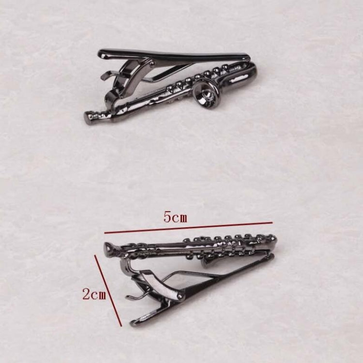 Copper Tie Clip Clothing Accessories, Style:Gold Saxophone