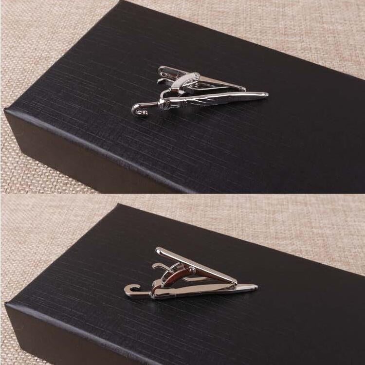 Copper Tie Clip Clothing Accessories, Style:Silver Umbrella