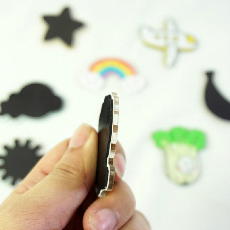 5 PCS Cartoon Food Soft Magnetic Message Board Blackboard Refrigerator Magnet(Burger)