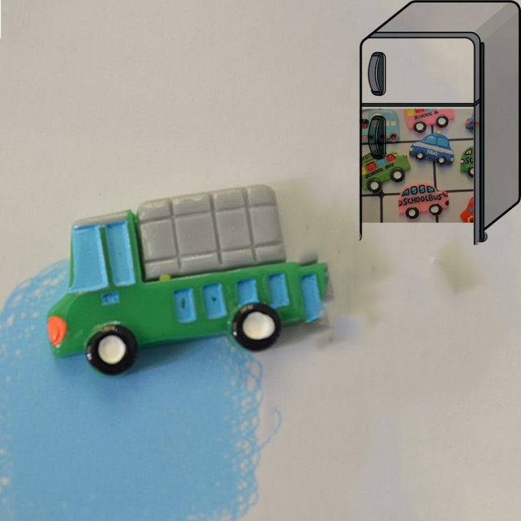 10 PCS Resin DIY Simulation Car Fridge Magnet Home Decoration(Small Truck)