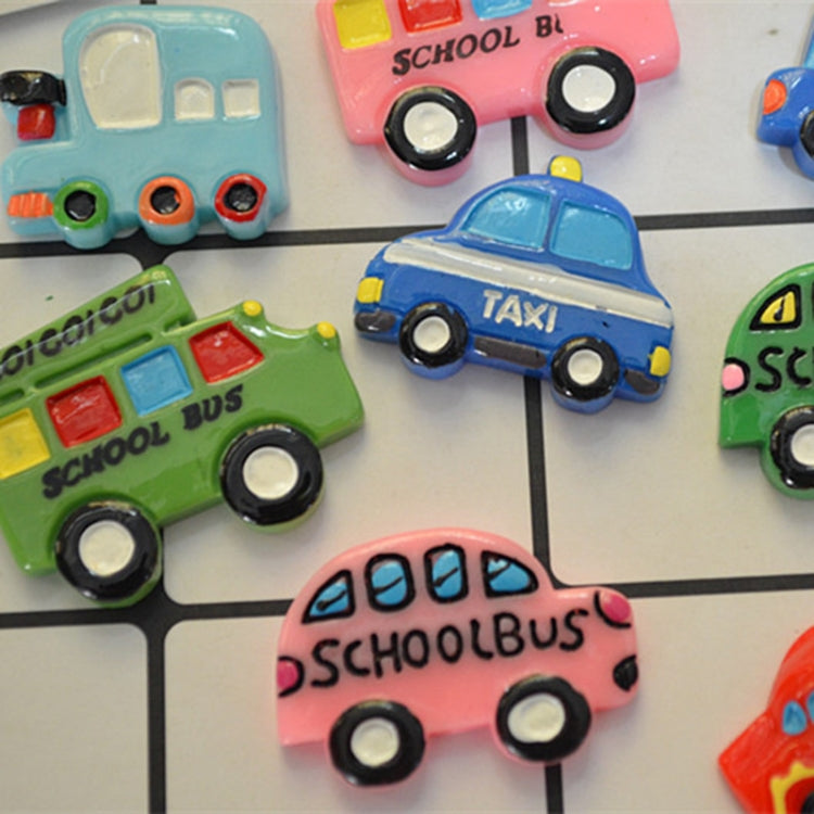 10 PCS Resin DIY Simulation Car Fridge Magnet Home Decoration(Minibus)