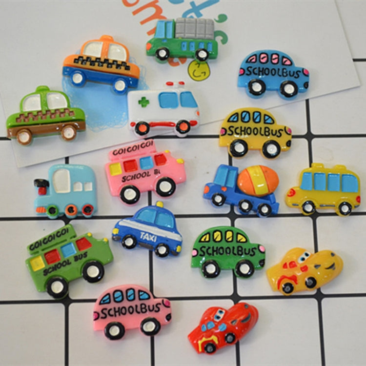 10 PCS Resin DIY Simulation Car Fridge Magnet Home Decoration(Minibus)