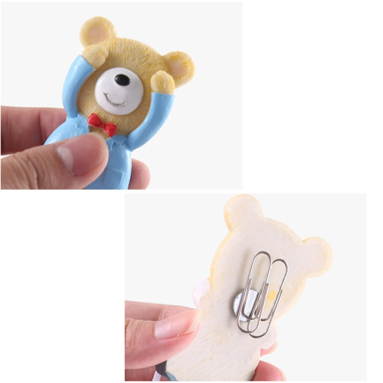 Cartoon Bear Stereo Refrigerator Magnetic Fridge Magnet, Style Random Delivery