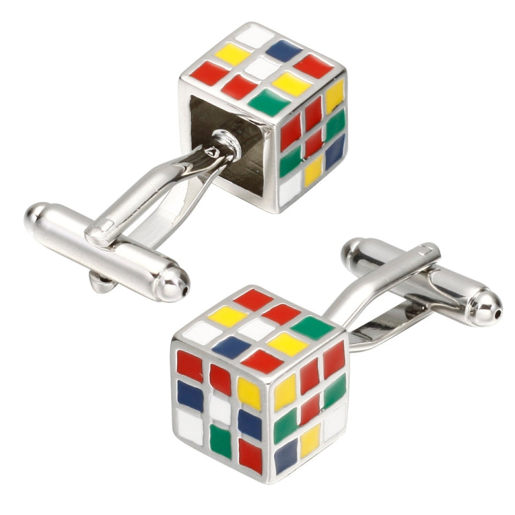 1 Pair Colorful Cube Cufflinks for Men