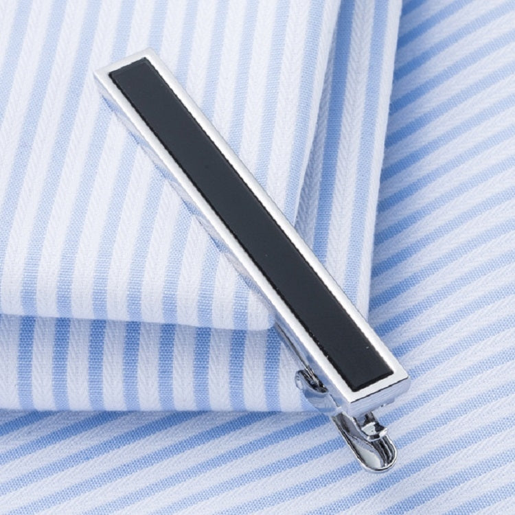 Formal Clothes Simple Tie Clip Business Professional Collar Clip for Men(Silvery)