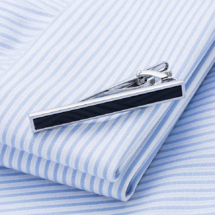 Formal Clothes Simple Tie Clip Business Professional Collar Clip for Men(Silvery)