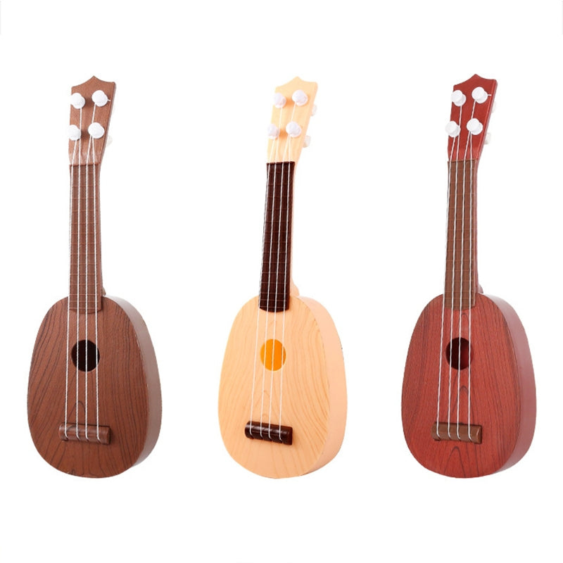 5 PCS Children Simulation Musical Instruments Play Ukulele Educational Enlightenment Toys, Random Color Delivery