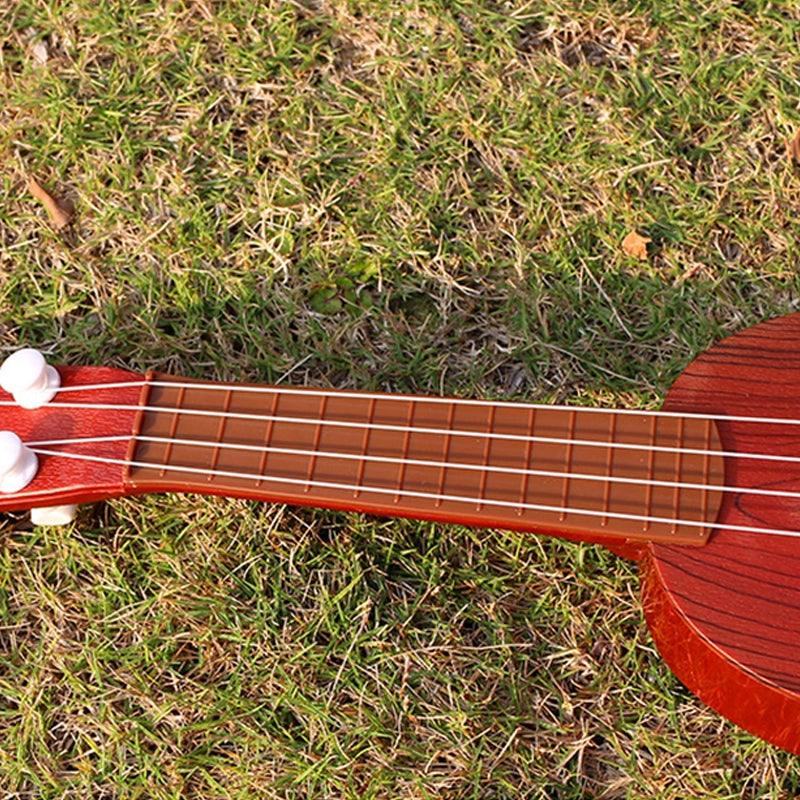 5 PCS Children Simulation Musical Instruments Play Ukulele Educational Enlightenment Toys, Random Color Delivery