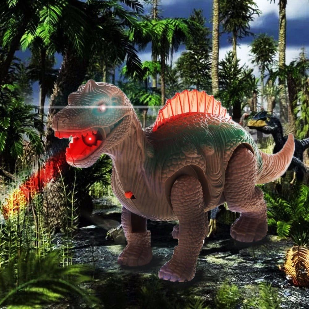 3 PCS Simulation Animal Model Electric Dinosaur Toy Children Birthday Gift, Random Color Delivery