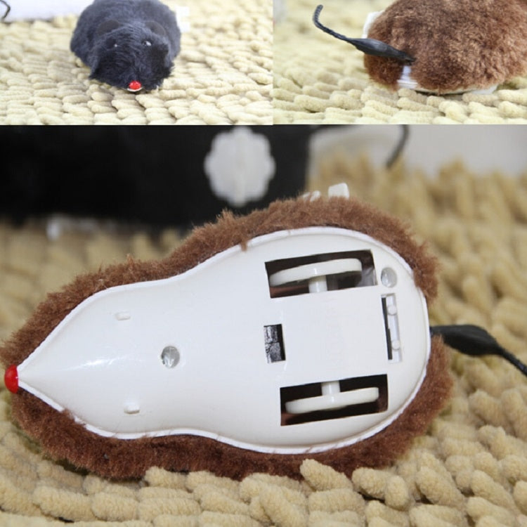 Simulation Mouse Clockwork Plush Animal Educational Toys, Random Color Delivery