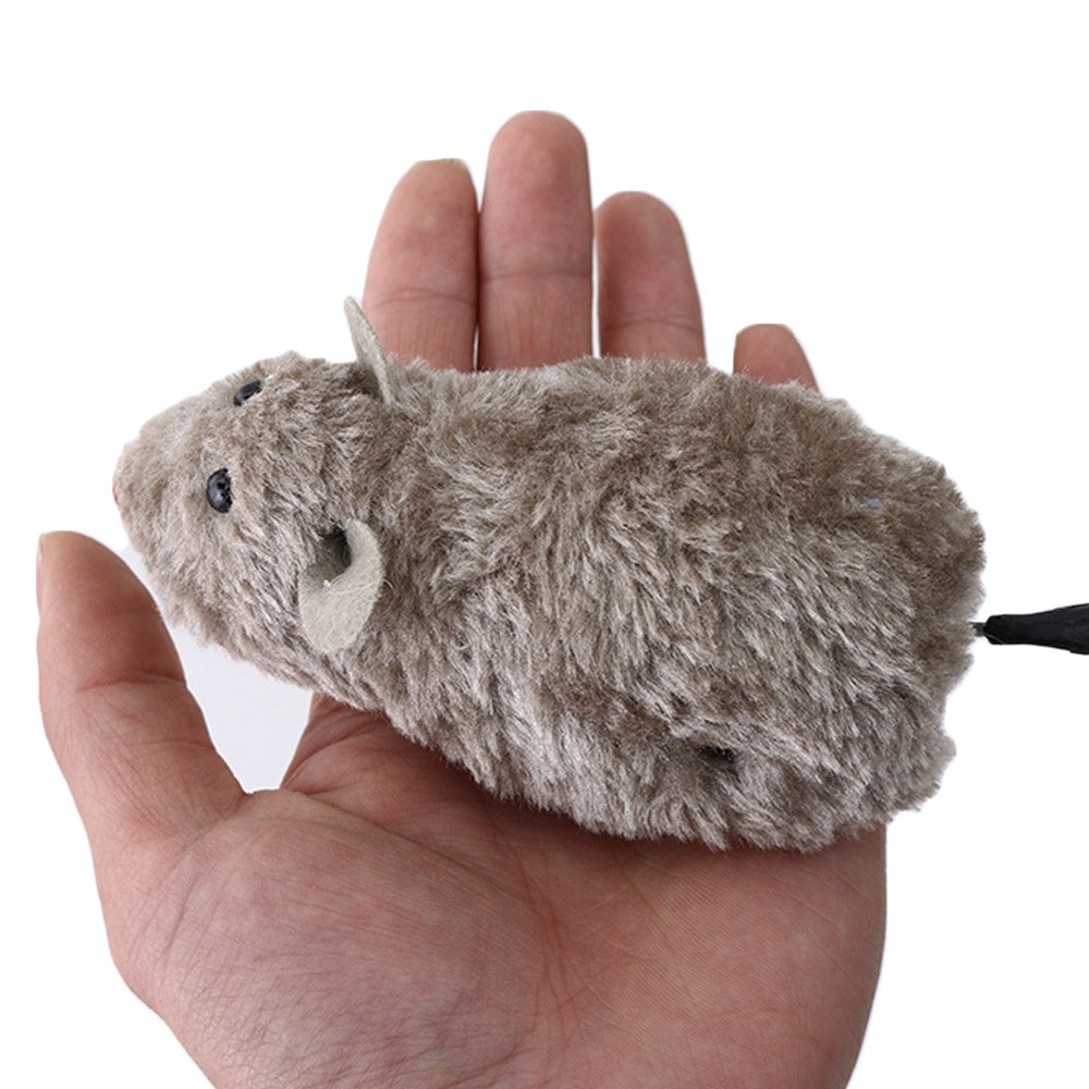 Simulation Mouse Clockwork Plush Animal Educational Toys, Random Color Delivery