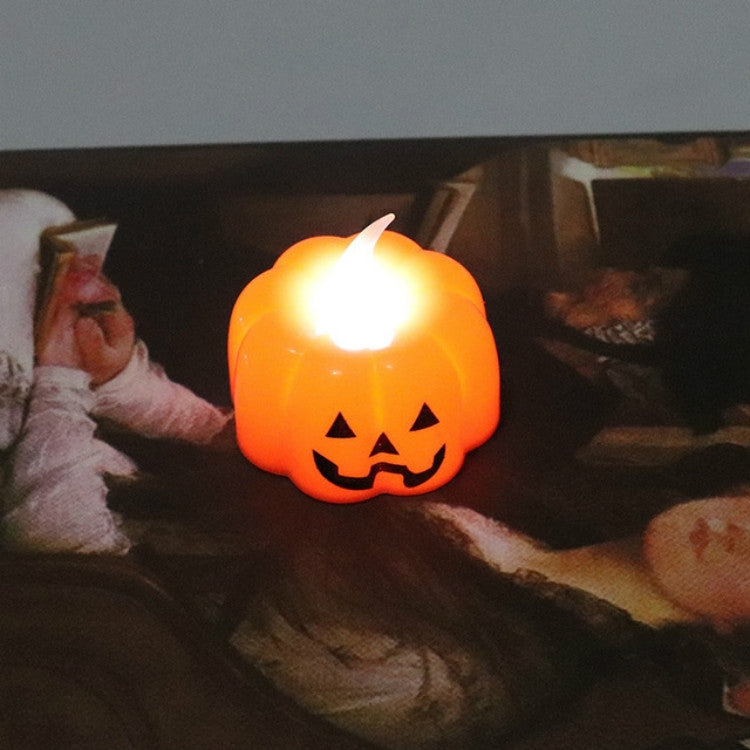 Halloween Home Pumpkin Candle Decoration Lights(Smile Face)