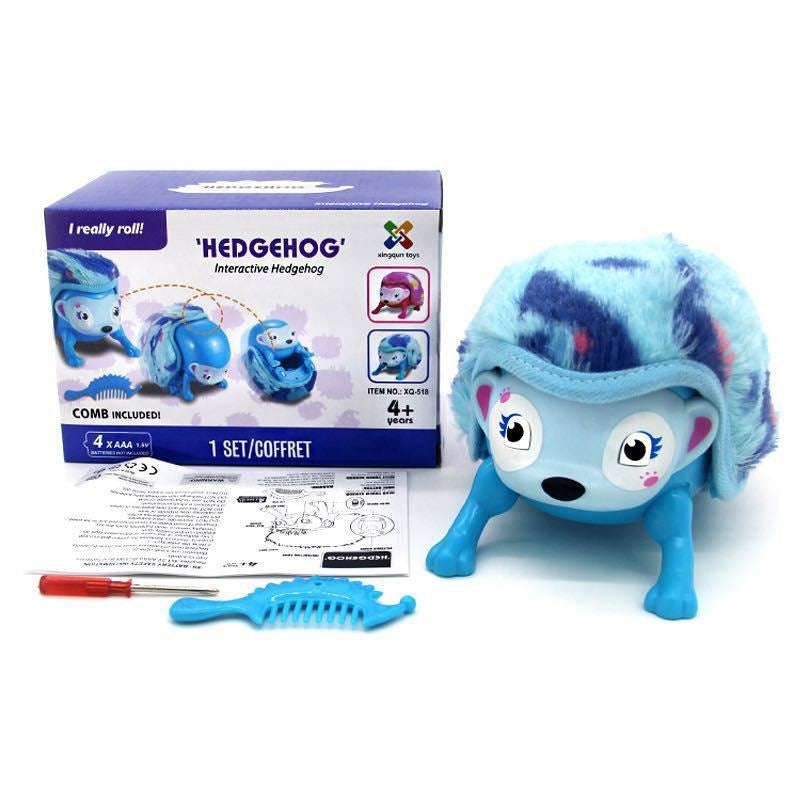 Electronic Smart Touch Sensing Simulation Flip Hedgehog Toy, Random Color Delivery