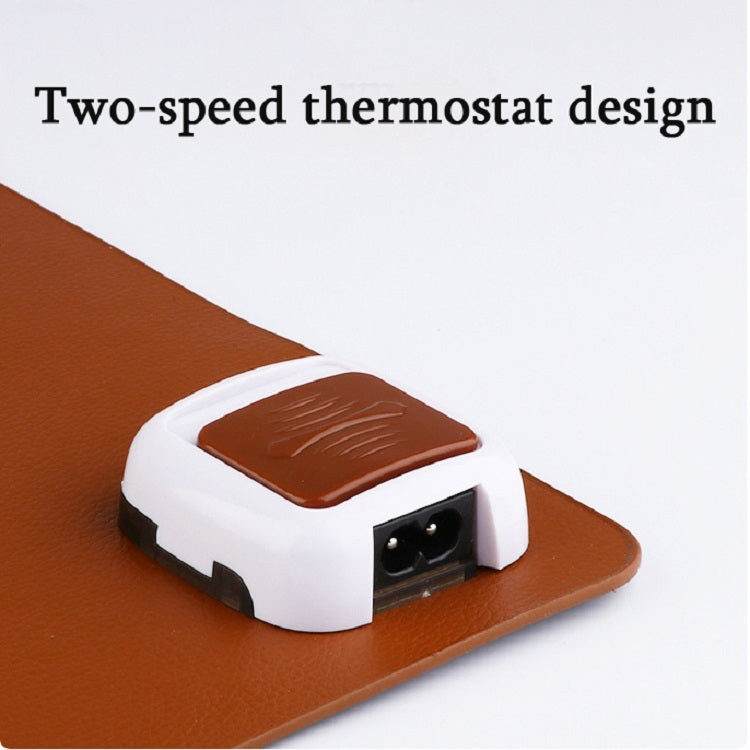 220V Electric Hot Plate Writing Desk Warm Table Mat Blanket Office Mouse Heating Warm Computer Hand Warmer Desktop Heating Plate, Color:Black Small Size, CN Plug