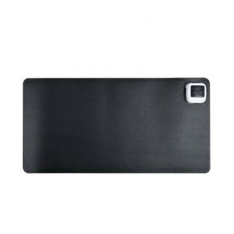 220V Electric Hot Plate Writing Desk Warm Table Mat Blanket Office Mouse Heating Warm Computer Hand Warmer Desktop Heating Plate, Color:Black Small Size, CN Plug