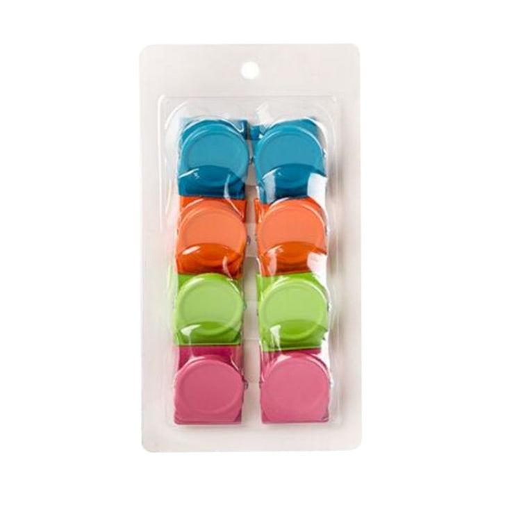 8 PCS Creative Magnet Clips Colored Metal Refrigerator Stickers Home Office Supplies(Pink)