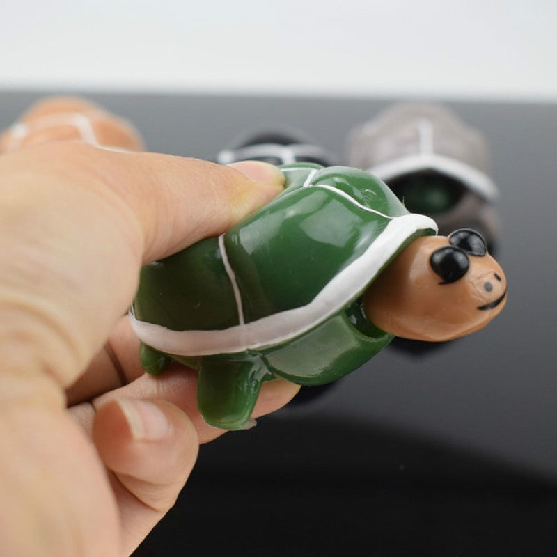 Telescopic Head Turtle Adult Decompression Funny Squeeze Vent Toy(Gray)