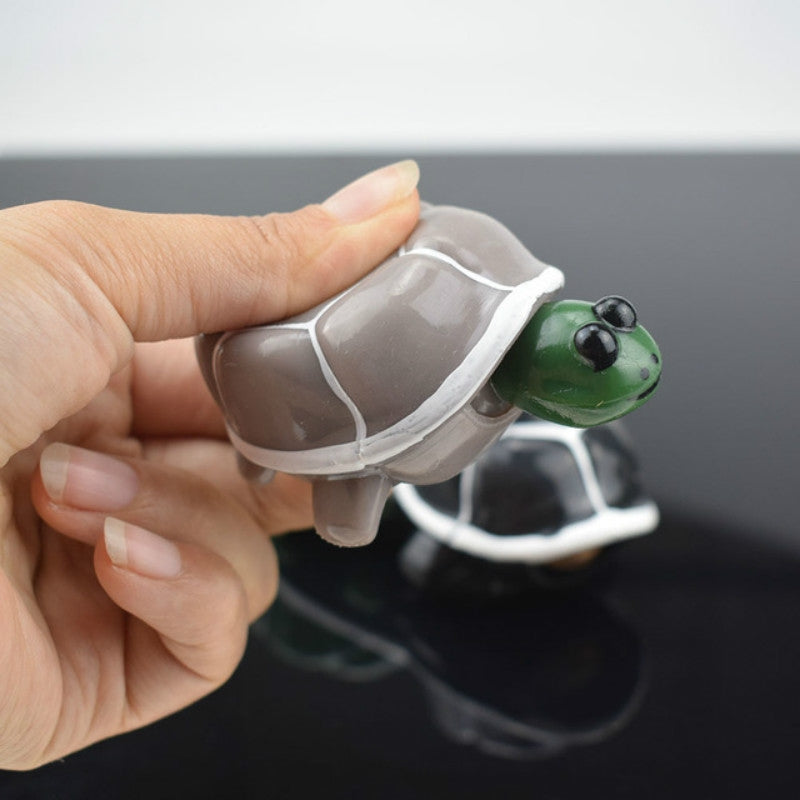 Telescopic Head Turtle Adult Decompression Funny Squeeze Vent Toy(Black)