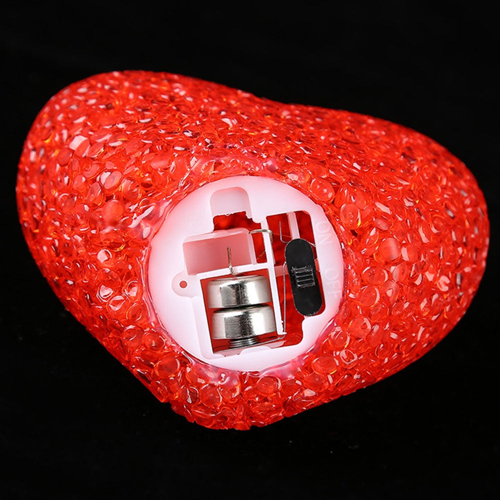 8cm White Heart  Indoor Decorative LED Night Light Romantic 3D Love Heart Valentine Day Wedding Party Decoration