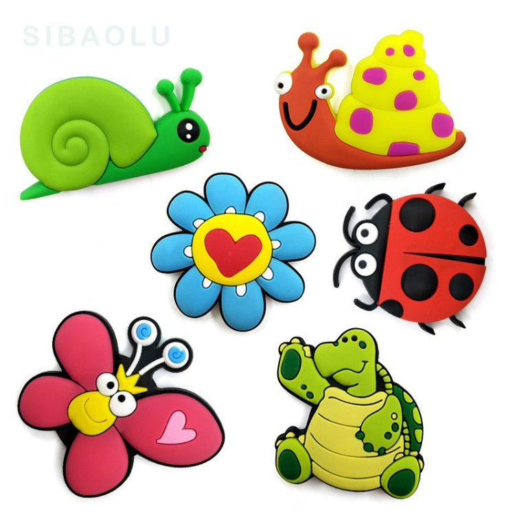 10 PCS Cute Cartoon Insect Soft Silicone Refrigerator Stickers Blackboard Magnet Stickers(Butterfly)