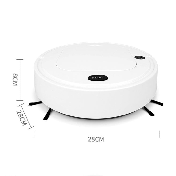 Household Intelligent Humidifying Sweeping Robot Spray Lazy Sweeping Dust Collector Mopping Vacuum Cleaner(White)