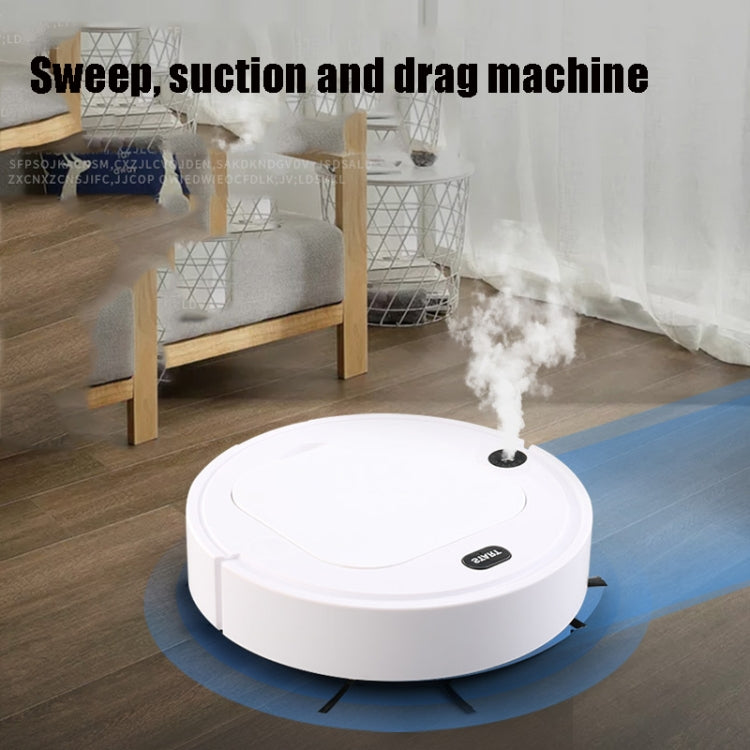 Household Intelligent Humidifying Sweeping Robot Spray Lazy Sweeping Dust Collector Mopping Vacuum Cleaner(White)