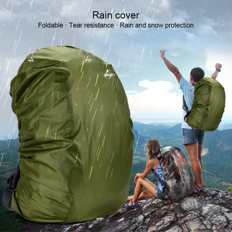 Waterproof Dustproof Backpack Rain Cover Portable Ultralight Outdoor Tools Hiking Protective Cover 35L(Camouflage)