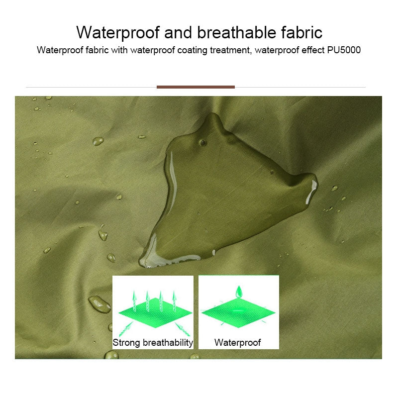 Waterproof Dustproof Backpack Rain Cover Portable Ultralight Outdoor Tools Hiking Protective Cover 70L(Arm Green)