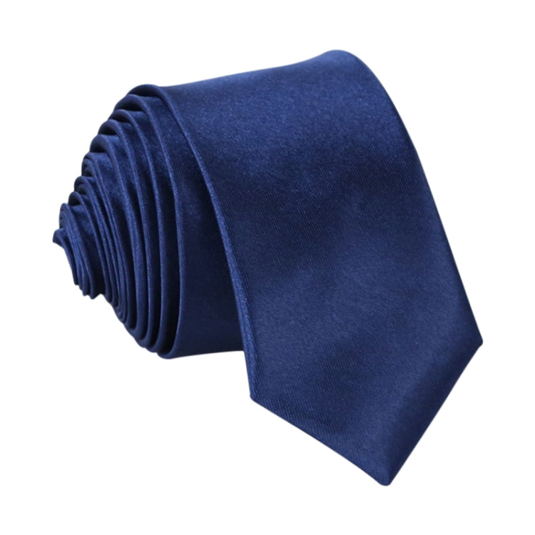 Men Narrow Casual Arrow Skinny Necktie Slim Tie(Royal Blue)