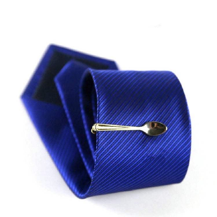 Men Signature Metal Tie Clip Clothing Accessories(Spoon)