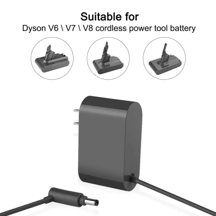 26.1V Vacuum Cleaner Accessories Power Adapter Plug for Dyson Dyson V6 / V7 / V8, Plug Standard:US Plug