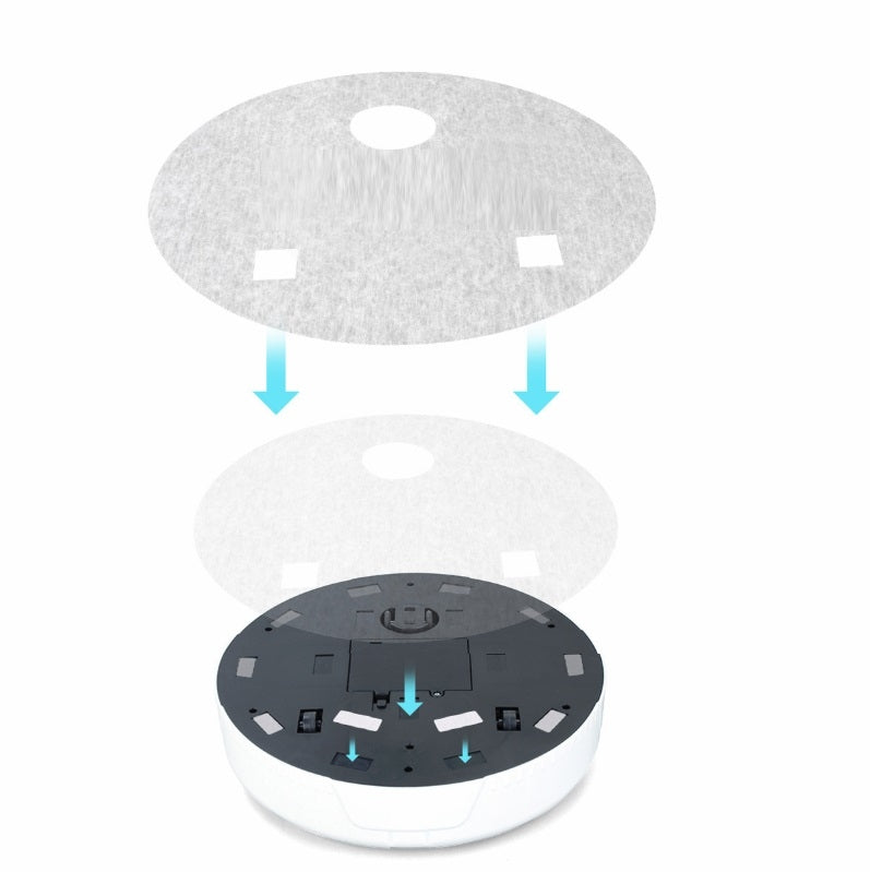 Smart Mini Sweeping Robot Lazy Household Cleaner, Specification:Battery Version(White)