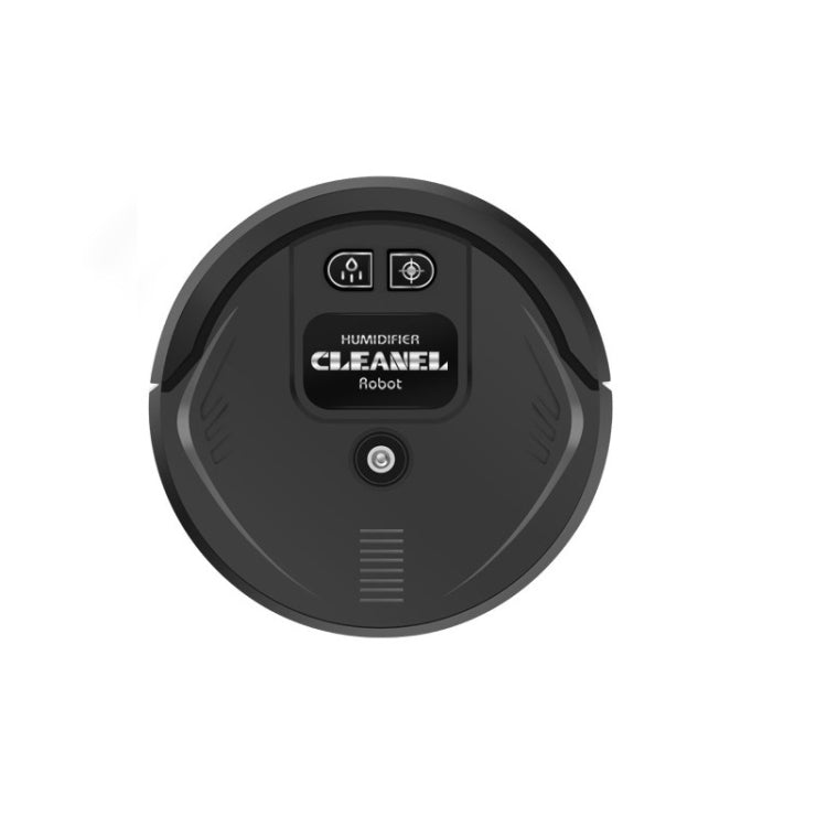 Smart Sweeping Robot USB Home Automatic Cleaning & Humidifying Machine Movable Aromatherapy Atomizer(Black )