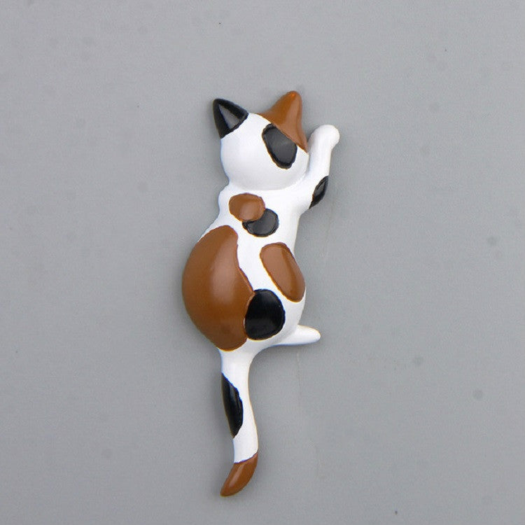 Cute Cat Creative DIY Refrigerator Stickers Doll Magnetic Stickers(Tricolor)