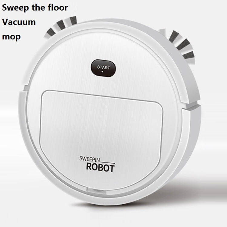 Household Automatic Smart Charging Sweeping Robot, Specification: 3 in 1（White）