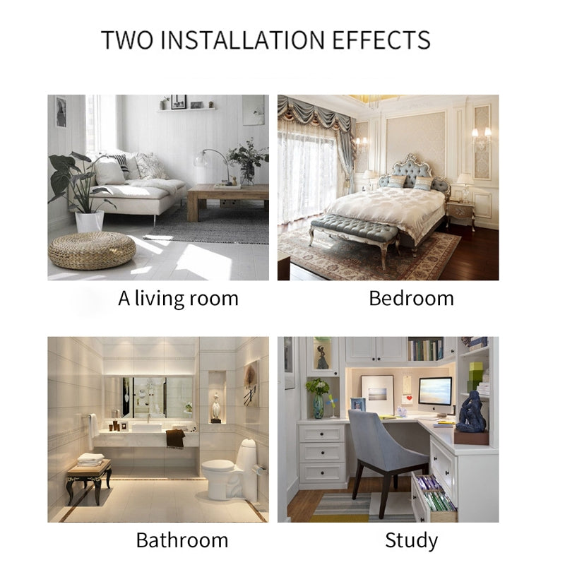 Rubber Anti-Collision Door Gear Punching Stainless Steel Round Door Resistant Home Floor-Shaped Cylindrical Door Touch, Specification: Black 46mm With Plastic Head+Punch-free