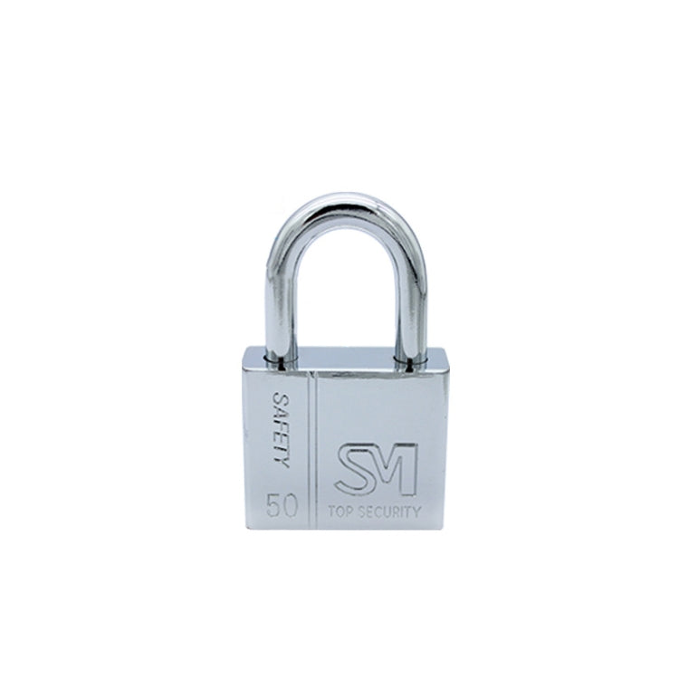 Square Blade Imitation Stainless Steel Padlock, Specification: Short 50mm Not Open