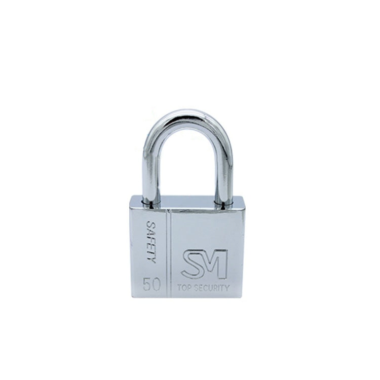 Square Blade Imitation Stainless Steel Padlock, Specification: Short 50mm Open