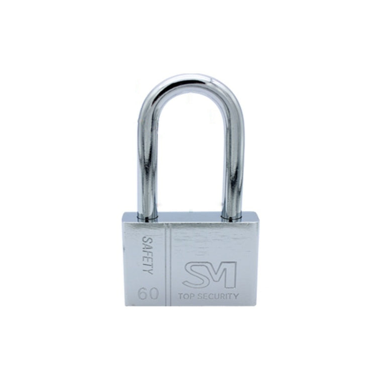 Square Blade Imitation Stainless Steel Padlock, Specification: Long 60mm Open